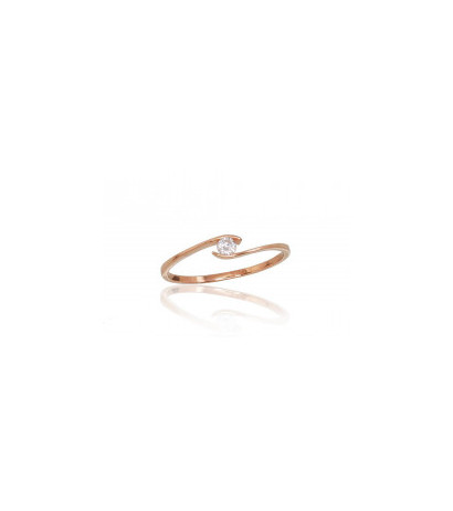 Gold ring 1100805(Au-R)_CZ, Red Gold 585°, Zirkons
