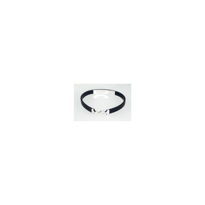 Silver bracelet 2600279(PRh-Gr), Silver 925°, Rhodium (Plating)