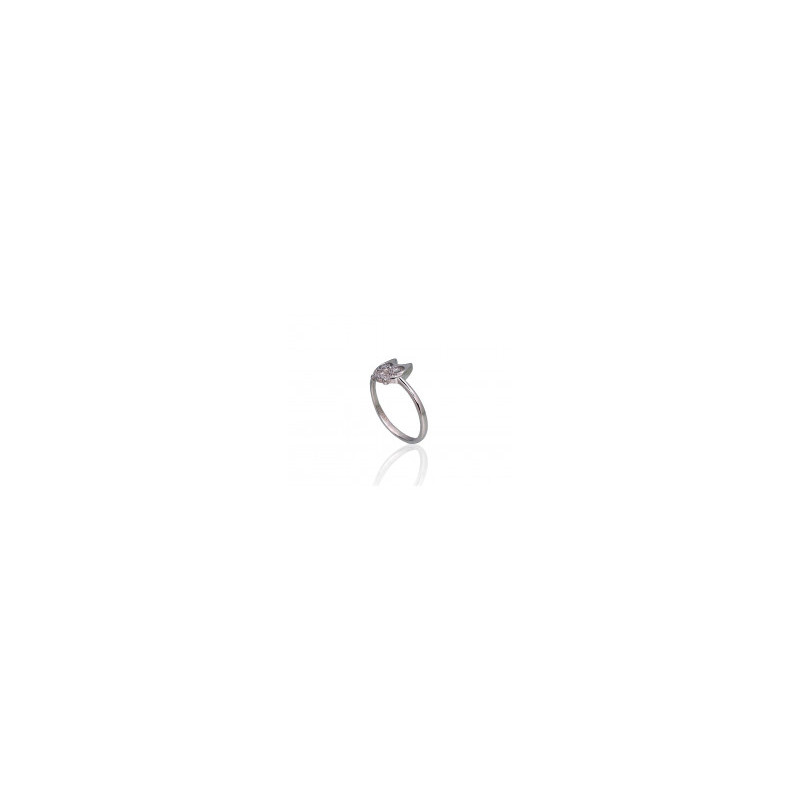 Silver ring 2101789(PRh-Gr)_CZ, Silver 925°, Rhodium (Plating), Zirkons