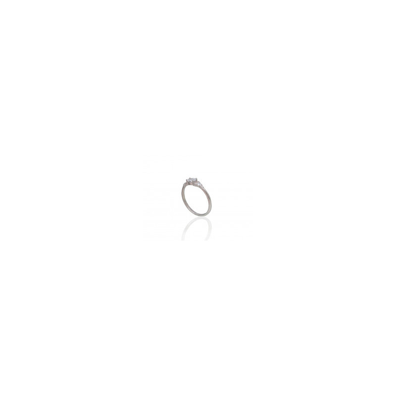 Silver ring 2101799(PRh-Gr)_CZ, Silver 925°, Rhodium (Plating), Zirkons