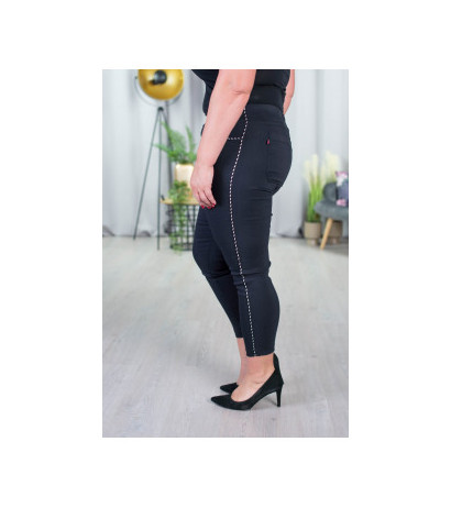 Elastīgas bikses ar paaugstinātu vidukli BENGALINY 06 K10 Black