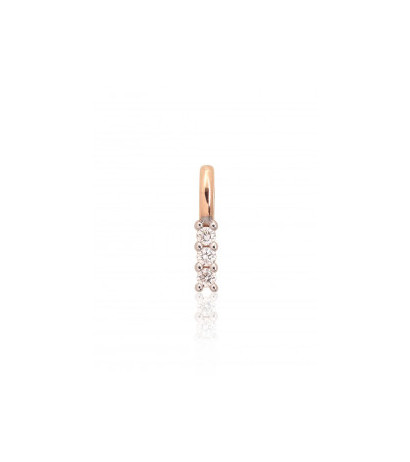 Zelta kulons 1300883(Au-R+PRh-W)_DI, Sarkanais Zelts 585°, rodijs (pārklājums) , Briljanti