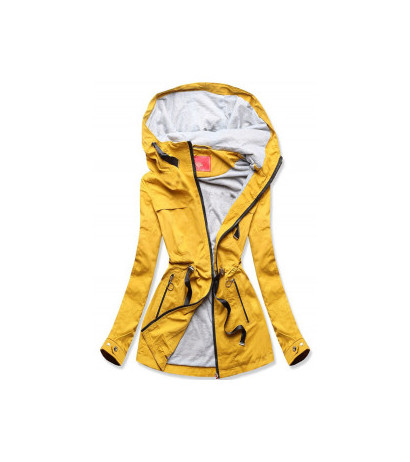 YELLOW SHORT PARKA WITH HOOD (TLR336) jacket
