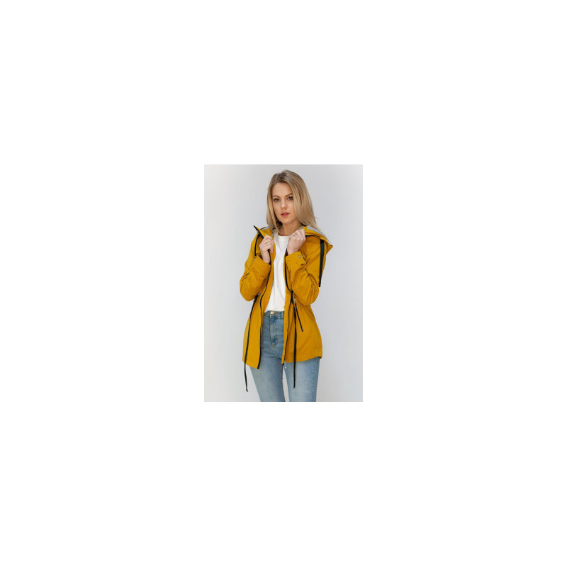 YELLOW SHORT PARKA WITH HOOD (TLR336) jacket