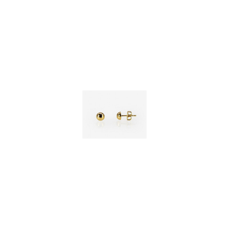 Gold classic studs earrings 1200102(Au-Y), Yellow Gold 585°