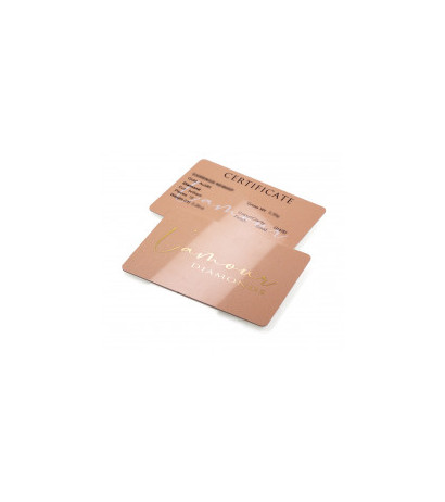 Auksiniai auskarai 1201413(Au-R+PRh-W)_DI, Raudonas Auksas 585°, rodis (padengti) , Briliantai