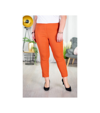 Tamprios kelnės paaukštintu liemeniu BENGALINY 04 Rust