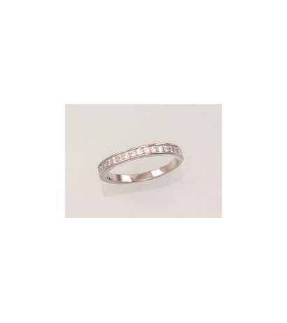 Silver ring 2101477(PRh-Gr)_CZ, Silver 925°, Rhodium (Plating), Zirkons