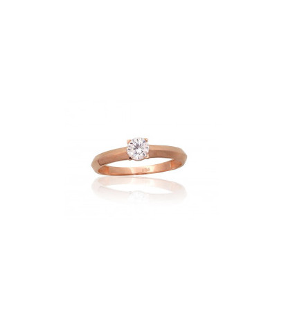 Gold ring 1101077(Au-R)_CZ, Red Gold 585°, Zirkons