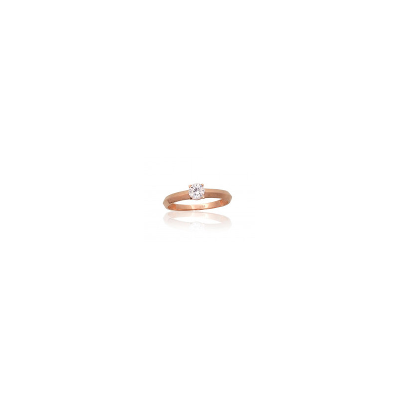Gold ring 1101077(Au-R)_CZ, Red Gold 585°, Zirkons