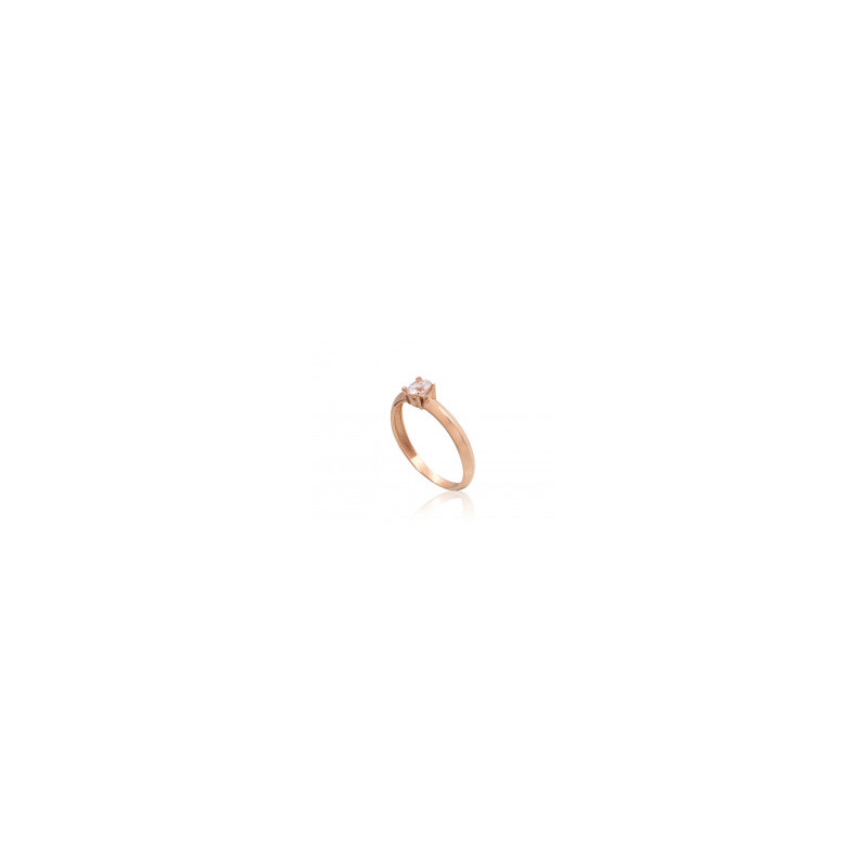 Gold ring 1101077(Au-R)_CZ, Red Gold 585°, Zirkons