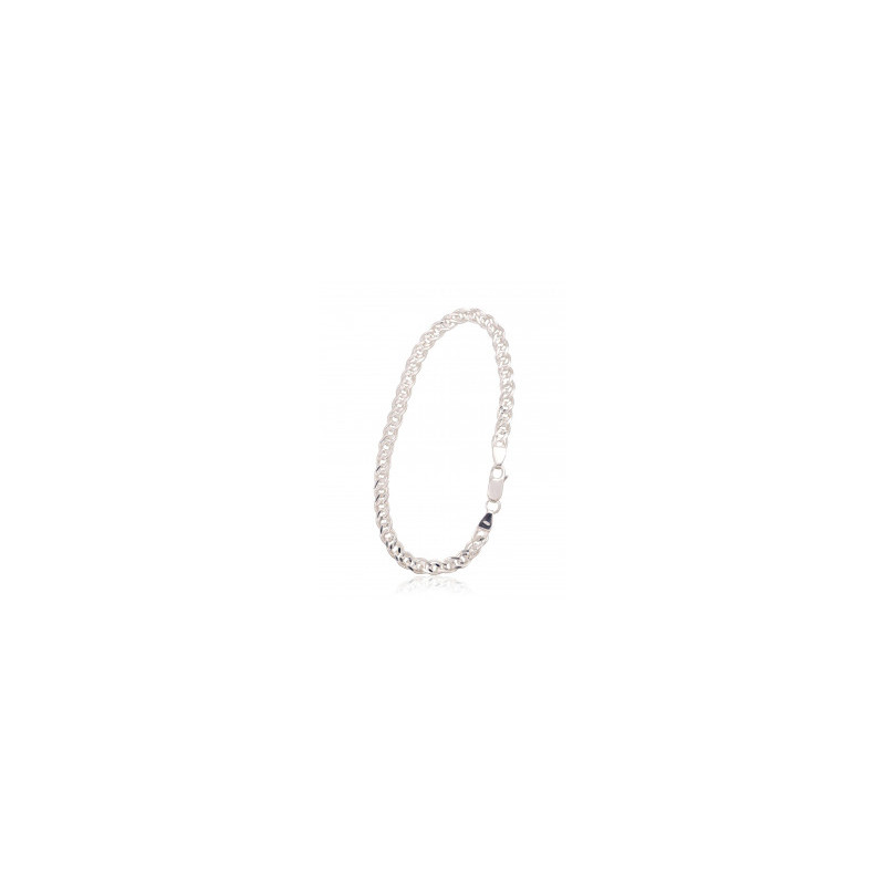Hõbekett Crandmother 4,9 mm , kantide teemanttöötlus 2400062-bracelet, Hõbe 925°