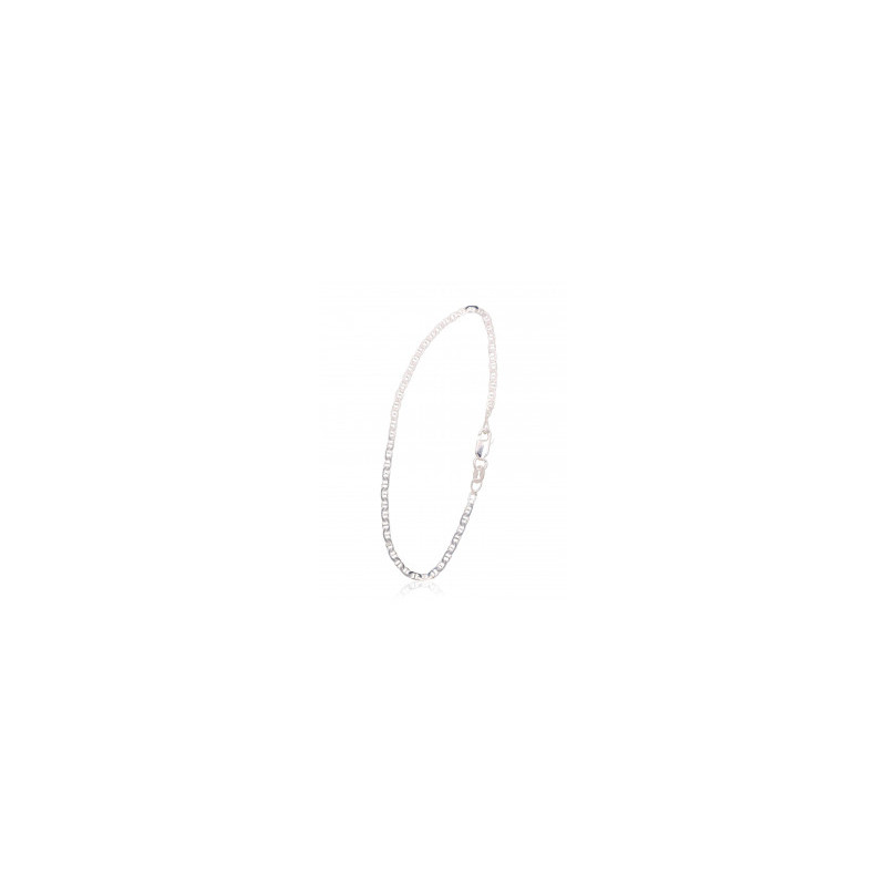 Sudraba ķēdīte Marina 2 mm , dimantu apstrādājums 2400088-bracelet, Sudrabs 925°