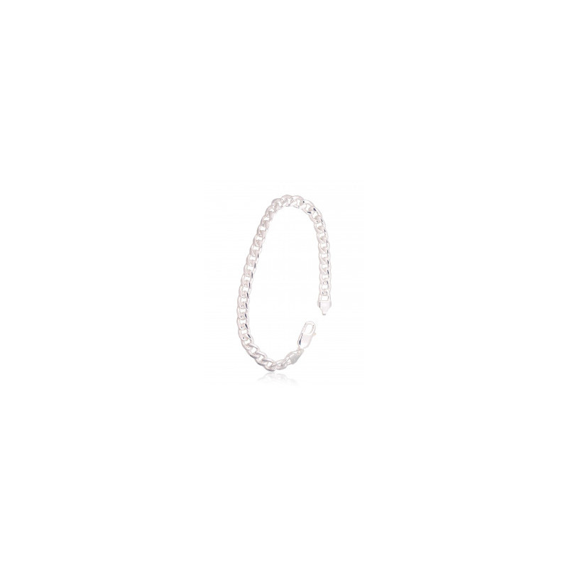 Sidabrinė grandinėlė Curb 7 mm 2400139-bracelet, Sidabras 925°