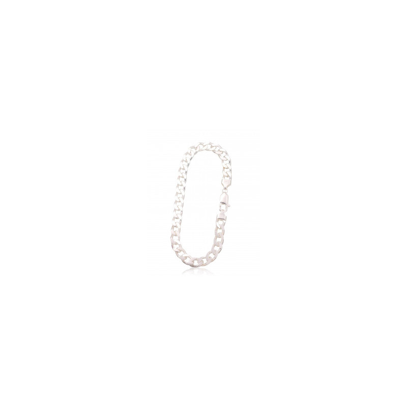 Sidabrinė grandinėlė Curb 7.5 mm 2400145-bracelet, Sidabras 925°