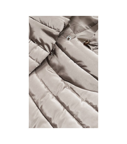 LONG JACKET WITH HOOD BLACK (PM7231) striukė