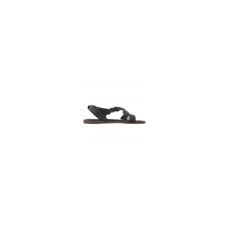 Tamaris Czarne 1-28142-24 094 Black/Pewter (TM252-b) sandales