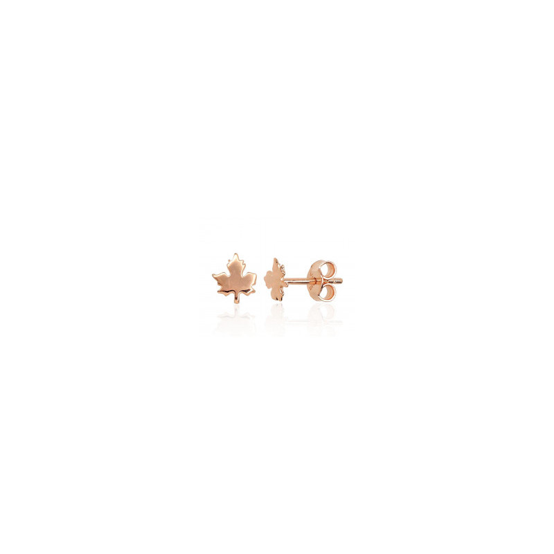 Gold classic studs earrings 1201473(Au-R), Red Gold 585°