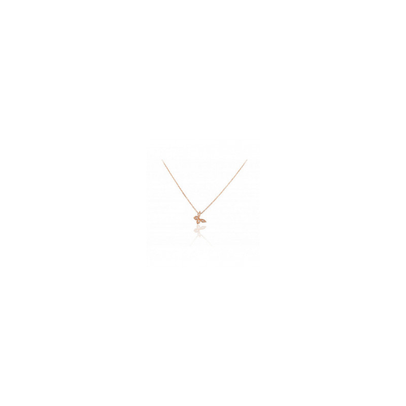 Gold necklace 1500046(Au-R)_CZ, Red Gold 585°, Zirkons