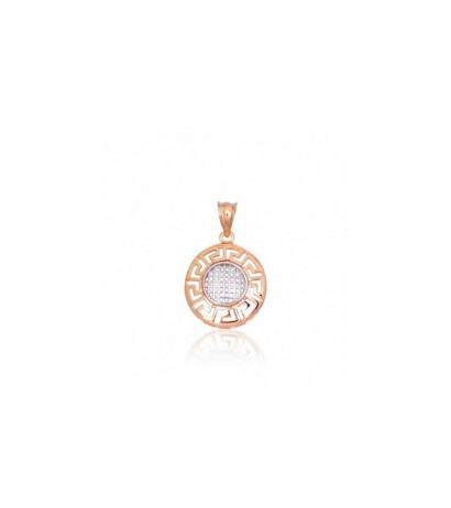 Auksinis pakabukas 1301007(Au-R+PRh-W), Raudonas Auksas 585°, rodis (padengti)