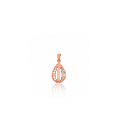 Gold pendant 1301028(Au-R)_CZ, Red Gold 585°, Zirkons