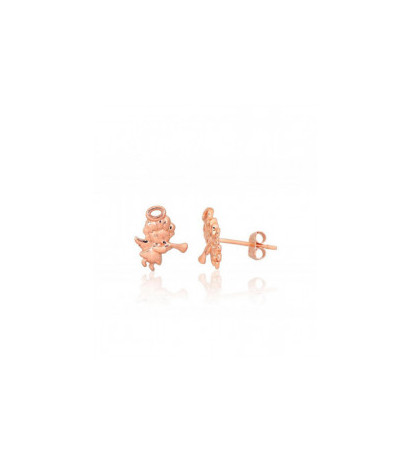 Gold classic studs earrings 1201561(Au-R), Red Gold 585°