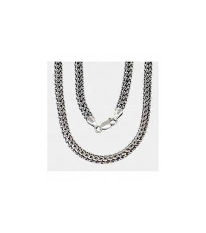 Silver chain Kaiser 5,1 mm 2400008(POx-Bk), Silver 925°, oxide (Plating)