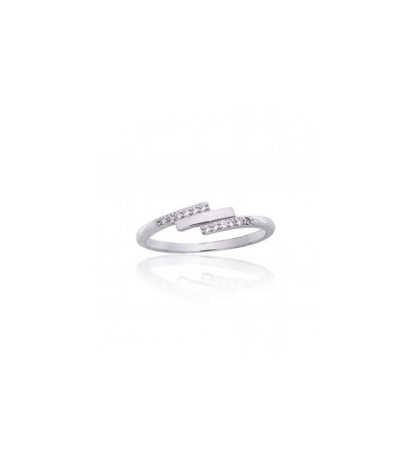 Silver ring 2101845(PRh-Gr)_CZ, Silver 925°, Rhodium (Plating), Zirkons