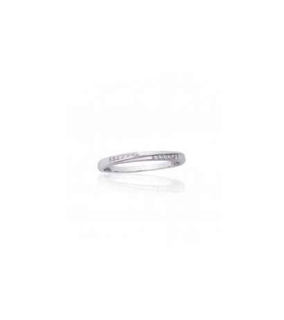 Silver ring 2101850(PRh-Gr)_CZ, Silver 925°, Rhodium (Plating), Zirkons