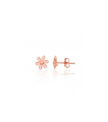Silver stud earrings 2203833(PAu-R), Silver 925°, red gold (Plating)