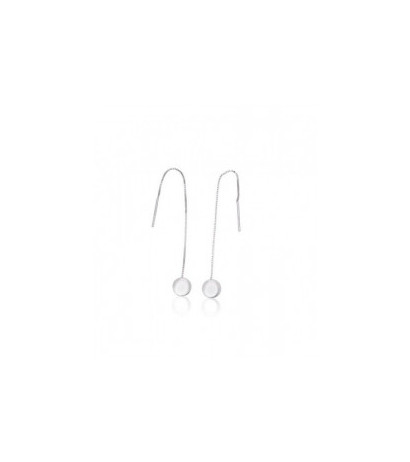 Silver earrings 2203831(PRh-Gr), Silver 925°, Rhodium (Plating)