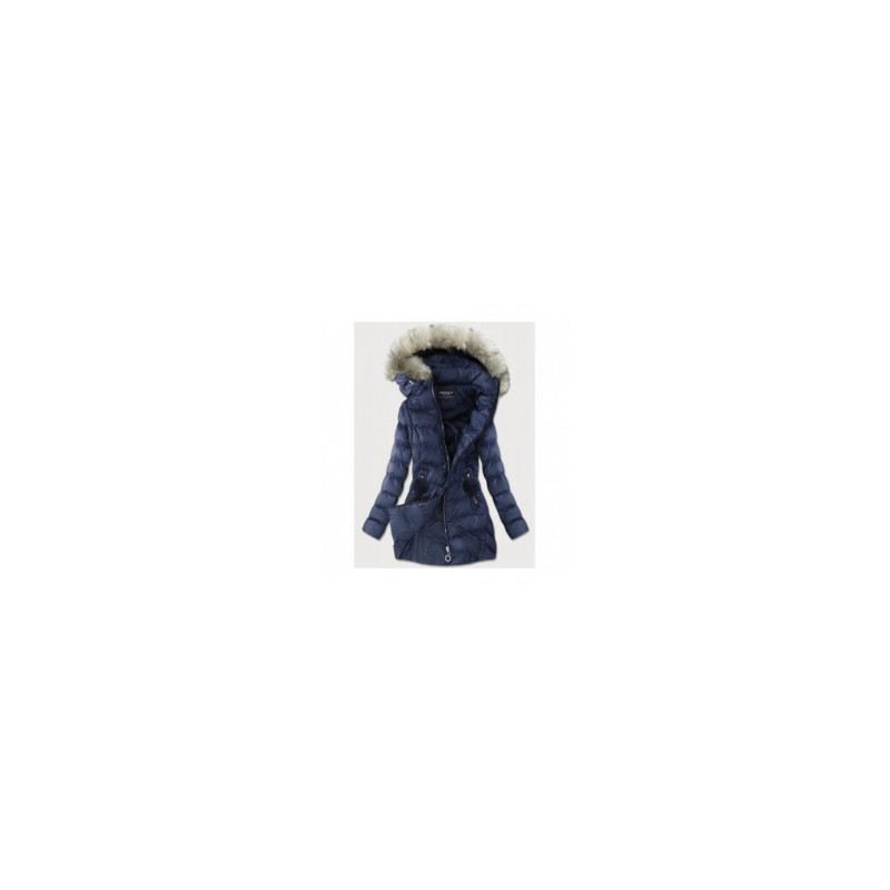 WINTER JACKET WITH DETACHABLE SLEEVES NAVY BLUE (W761) striukė