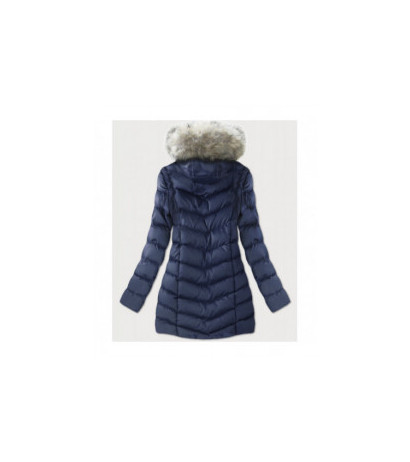 WINTER JACKET WITH DETACHABLE SLEEVES NAVY BLUE (W761) striukė