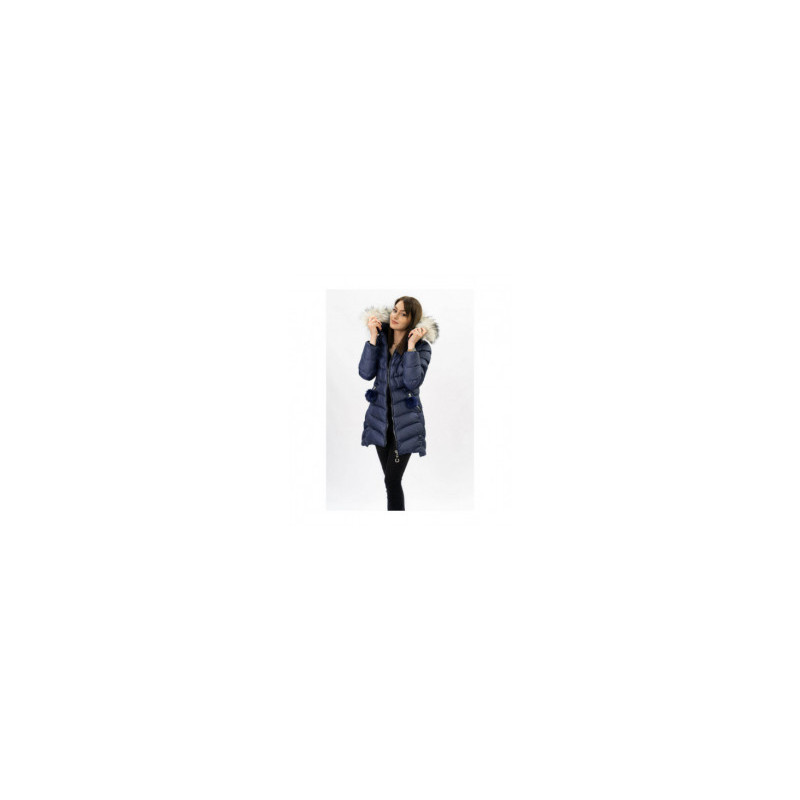 WINTER JACKET WITH DETACHABLE SLEEVES NAVY BLUE (W761) striukė