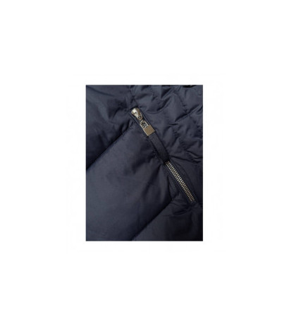 LONG QUILTED JACKET NAVY BLUE (7689) striukė