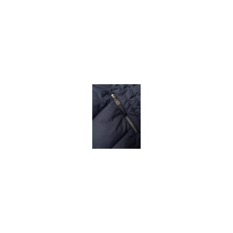 LONG QUILTED JACKET NAVY BLUE (7689) striukė