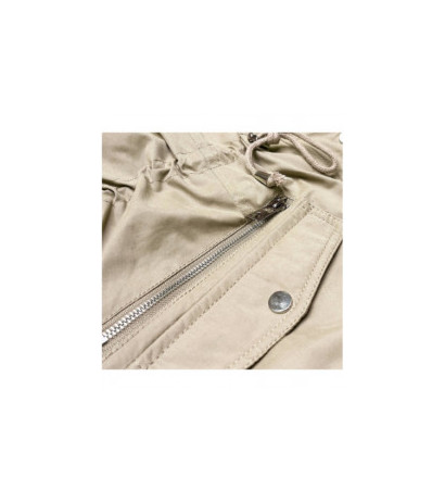 FUR HOODED PARKA BEIGE (7602BIG) striukė