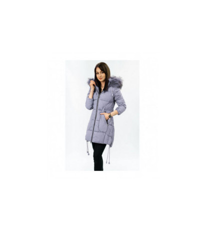 QUILTED HOODED JACKET LILAC (7690) striukė