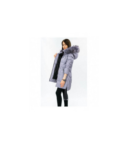 QUILTED HOODED JACKET LILAC (7690) striukė