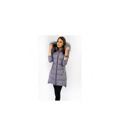 QUILTED HOODED JACKET LILAC (7702) striukė