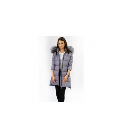 QUILTED HOODED JACKET LILAC (7702) striukė