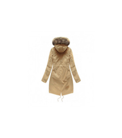 HOODED PARKA WITH LINER BEIGE (7626BIG) striukė