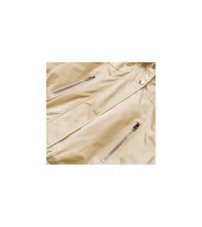 HOODED PARKA WITH LINER BEIGE (7619BIG) striukė