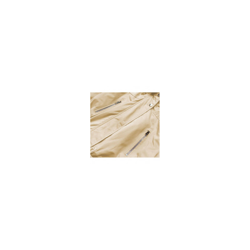 HOODED PARKA WITH LINER BEIGE (7619BIG) striukė