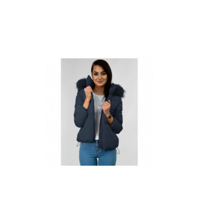 SHORT QUILTED NAVY JACKET (7694) striukė