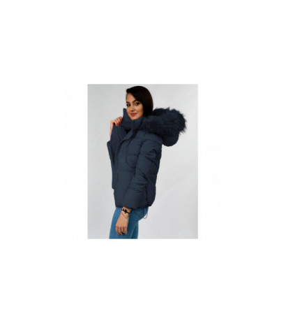 SHORT QUILTED NAVY JACKET (7694) striukė