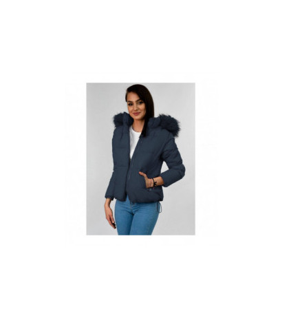 SHORT QUILTED NAVY JACKET (7694) striukė
