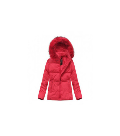 SHORT QUILTED RED JACKET (7694) striukė