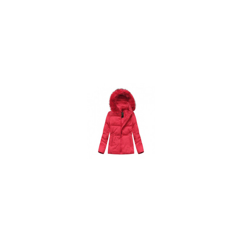 SHORT QUILTED RED JACKET (7694) striukė