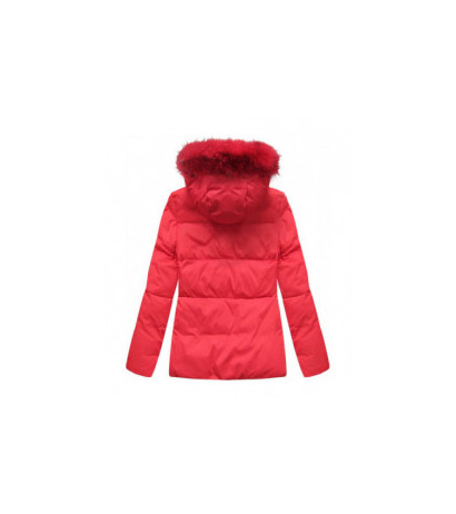 SHORT QUILTED RED JACKET (7694) striukė
